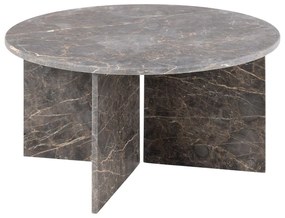 Сива мраморна кръгла масичка за кафе ø 90 cm Vega – Actona