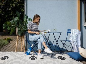 Тъмносин комплект градински мебели Retro - Bonami Essentials