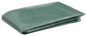 316452 vidaXL Резервно покривало за парник (0,5 м²) 50x100x190 см зелено