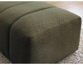 Зелена табуретка от прежда с примки от букле Annecy – Bobochic Paris