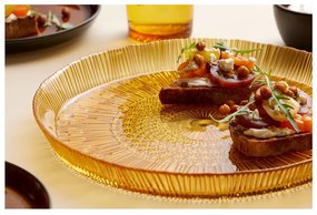 Оранжева стъклена чиния за сервиране ø 30 cm Kusintha - Bitz