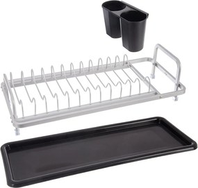 Черно-бял метална тавичка за оттичане 41,5x17 cm Deluxe – Orion