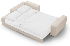 Бежов разтегателен ъглов диван от букле (ляв ъгъл) Jodie – Micadoni Home