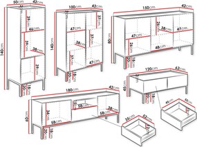 Комплект за всекидневна Como I