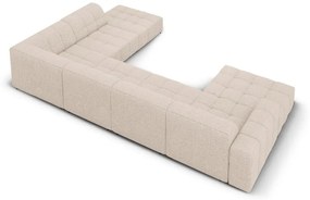 Бежов ъглов диван (десен ъгъл/"U") Chicago - Cosmopolitan Design