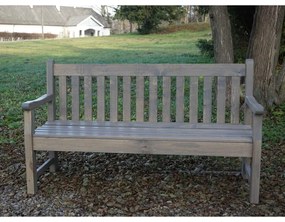 Сива дървена градинска пейка London - Rojaplast