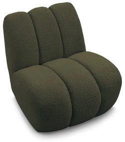 Зелено кресло от прежда с примки от букле Janissaire – Bobochic Paris