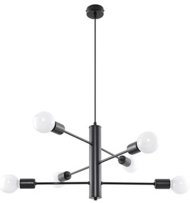 Черна висяща лампа 6 Donato - Nice Lamps
