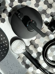 Душ система за вграждане Rea Ontario Black + BOX