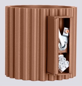 Светлокафява стенна лампа ø 10 cm Zora – Sollux