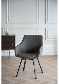 Сиви тапицирани трапезни столове в комплект 2 бр. Alison – Rowico