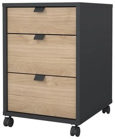 Шкаф с дъбов декор в цвят антрацит-натурален 41x61 cm Sign - Tvilum