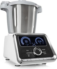 Klarstein GrandPrix кухненски робот, 500W/1000W 2,5l, купа за смесване от неръждаема стомана, бял цвят