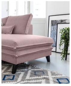 Праховорозов U-образен разтегателен диван , десен ъгъл Charming Charlie - Miuform