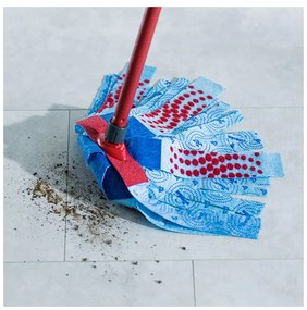 Комплект за почистване на под Vileda Super Mocio, 3 части, 10 л, Отцеждащ механизъм, Червен