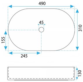 Умивалник за плот Rea Vanda Sandy