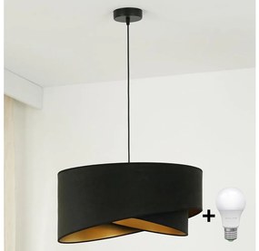Brilagi - LED Пендел LYRA 1xE27/15W/230V черен/златист