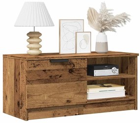 856854 vidaXL ТВ шкаф Старо дърво 80x35x36,5 cm Инженерна дървесина