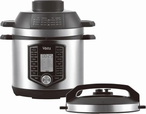 Втора ръка: Мултикукър под налягане и Фритюрник Air Fryer 2в1 Oliver Voltz OV51985G6, 6L, 1500W, 44 функции, 12 програми, Инокс