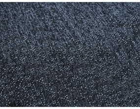 Тъмносин шенилов сгъваем/с място за съхранение ъглов диван (ляв ъгъл/U форма) Everest – Bobochic Paris