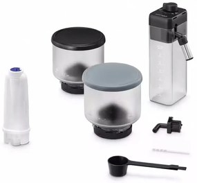 Еспресо машина DeLonghi Rivelia Pebble Grey EXAM440.55.G, 1450W, 19 bar, 1.4l, Тъчскрийн TFT, Twin Shot, Bean Adapt, 17 напитки, Каменно сиво