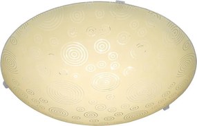 Плафониера ОЗОН LED, ø400, екрю гланц,18W, 4000K