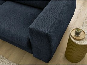 Тъмносин шенилов диван за ежедневно спане/сгъваем 240 cm Hugo – Bobochic Paris