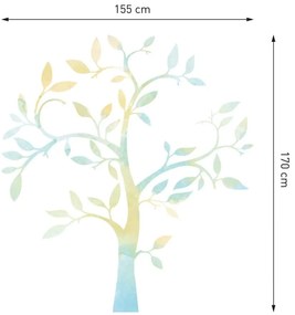 Стикер за стена семейно дърво 155 x 170 cm