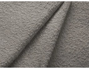 Светлосив разтегателен ъглов диван с място за съхранение от прежда с примки от букле (десен ъгъл) Kyoto – Cosmopolitan Design