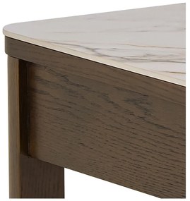 Масичка за кафе с керамичен плот в бежов и тъмнокафяв цвят 70x130 cm Southampton – Actona