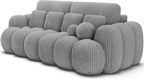 Сив разтегателен диван от рипсено кадифе 256 cm Cotonn – ELTAP