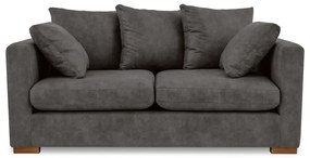 Антрацитен диван от изкуствена кожа 175 cm Hamburg – Scandic