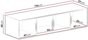 Гардероб loft 4-door Bali D4-Fusiko
