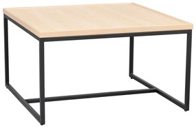 Масичка за кафе с дъбова дървена плоскост в естествен цвят ø 70 cm Deerfield – Rowico