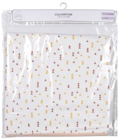 Бяло памучно бебешко одеяло 75x75 cm Forest – Bébé Douceur