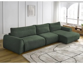 Тъмнозелен ъглов диван Aden – Bobochic Paris