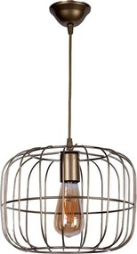 Cassie metallic ceiling light in gold color Ø25x60см.