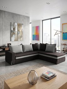 Ъглов диван Double-Beige-Left