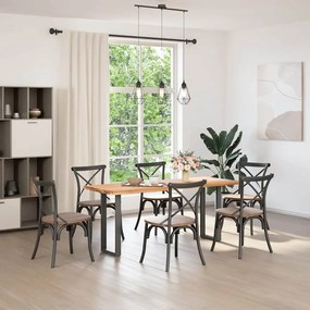 4013174 vidaXL Крака за конзолна маса, U-образни, 2 бр., антрацит, 38 x (72-73) см, стомана