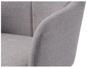 Светлосиво въртящо се релаксиращо кресло Manning – Unique Furniture