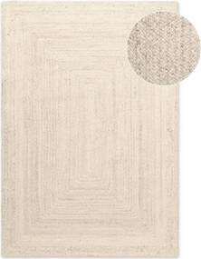 Кремав двустранен/ръчно изработен ютен килим 200x300 cm Juno – Hanse Home