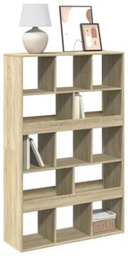 3309368 vidaXL Библиотека, сонома дъб, 100x33x156,5 см, инженерно дърво