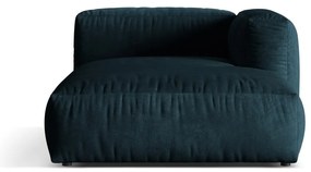 Тъмносин кадифен модул за диван (десен ъгъл) Martina – Micadoni