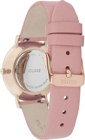 Дамски часовник с розова кожена каишка Le Couronnement - Cluse