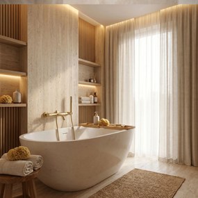 Смесител за вана Rea Venti Brush Gold