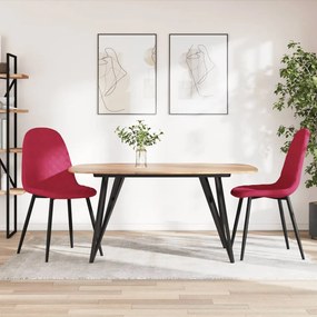 Sonata H Трапезни столове, 2 бр, виненочервени, кадифе