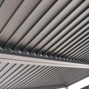 Пергола Hesperide Evonis, Алуминий и стомана, Графит, 4x3 m