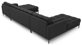 Тъмносив ъглов диван ("U" форма) Bali – Cosmopolitan Design