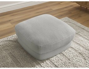 Светлосива табуретка от прежда с примки от букле Leonore – Bobochic Paris