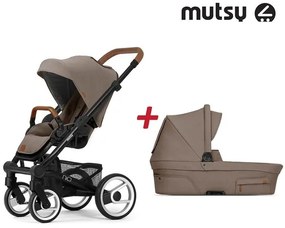Бебешка количка 2в1 NIO Black MUTSY - Adventure Dune Grey